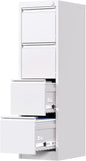 4 Drawer Metal Vertical Locking File Cabinet For Letter And Legal Files