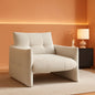 33.9 Inch Sherpa Fabric Upholstered Accent Armchair