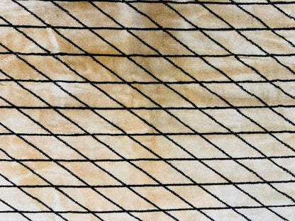 German Rug 7x10, Vintage Handmade Carpet, Contemporary