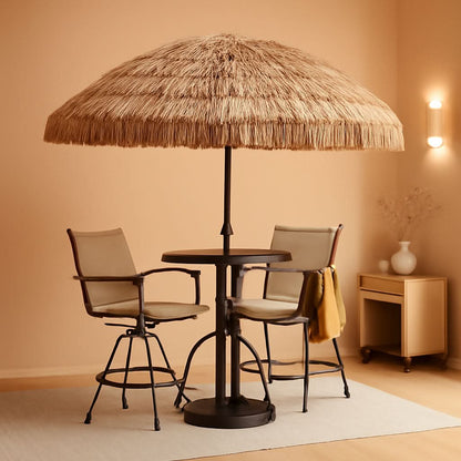 7.5ft Tiki Umbrella Thatched Cover For Beach Patio