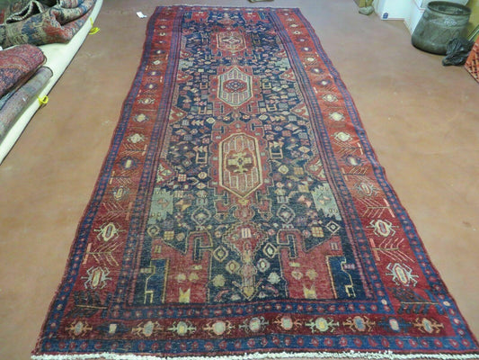 4' X 10' Antique Handmade Turkish Floral Tribal Oriental Wool Rug #627