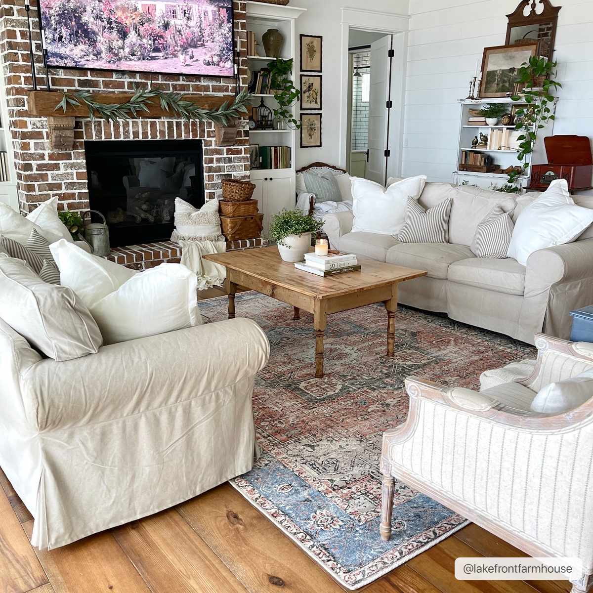 Rosman Distressed Washable Rug Area Rug