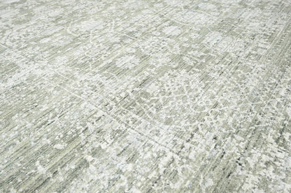 8x10 Gray, Beige Hand Knotted 100% Wool Modern & Contemporary Oriental Area Rug