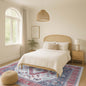 Sandrine Blue Orange Serapi Antique Persian Rug