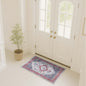 Sandrine Blue Orange Serapi Antique Persian Rug