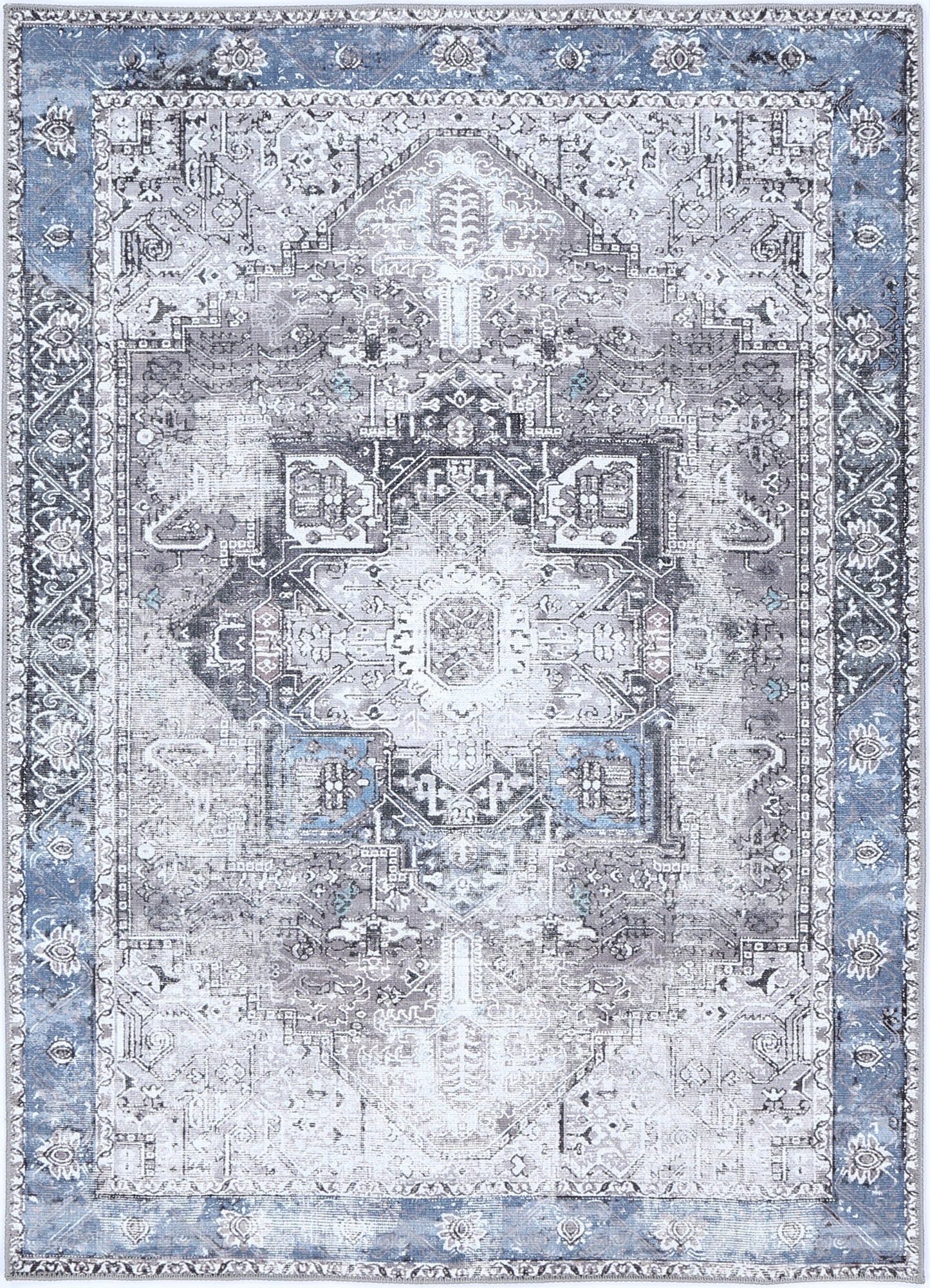 Odette Machine Washable in Blue Rug