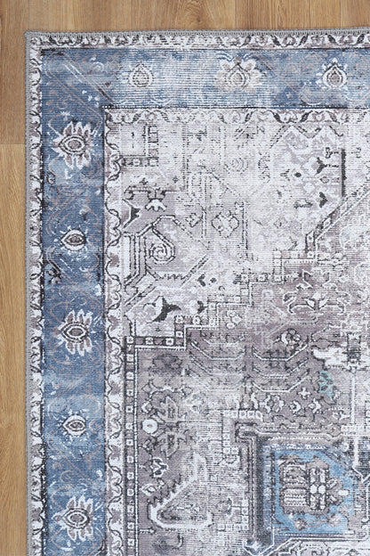 Odette Machine Washable in Blue Rug