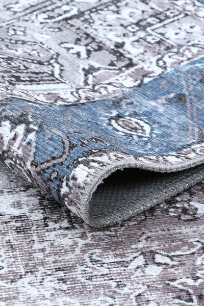 Odette Machine Washable in Blue Rug