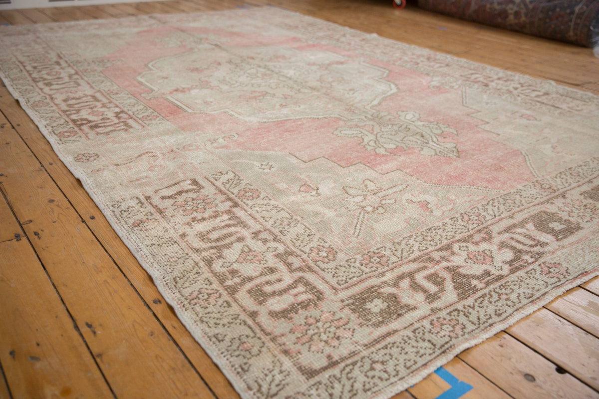7.5x12 Vintage Distressed Oushak Carpet