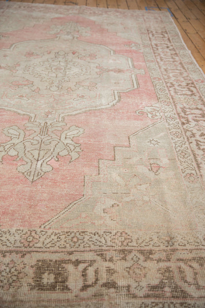 7.5x12 Vintage Distressed Oushak Carpet