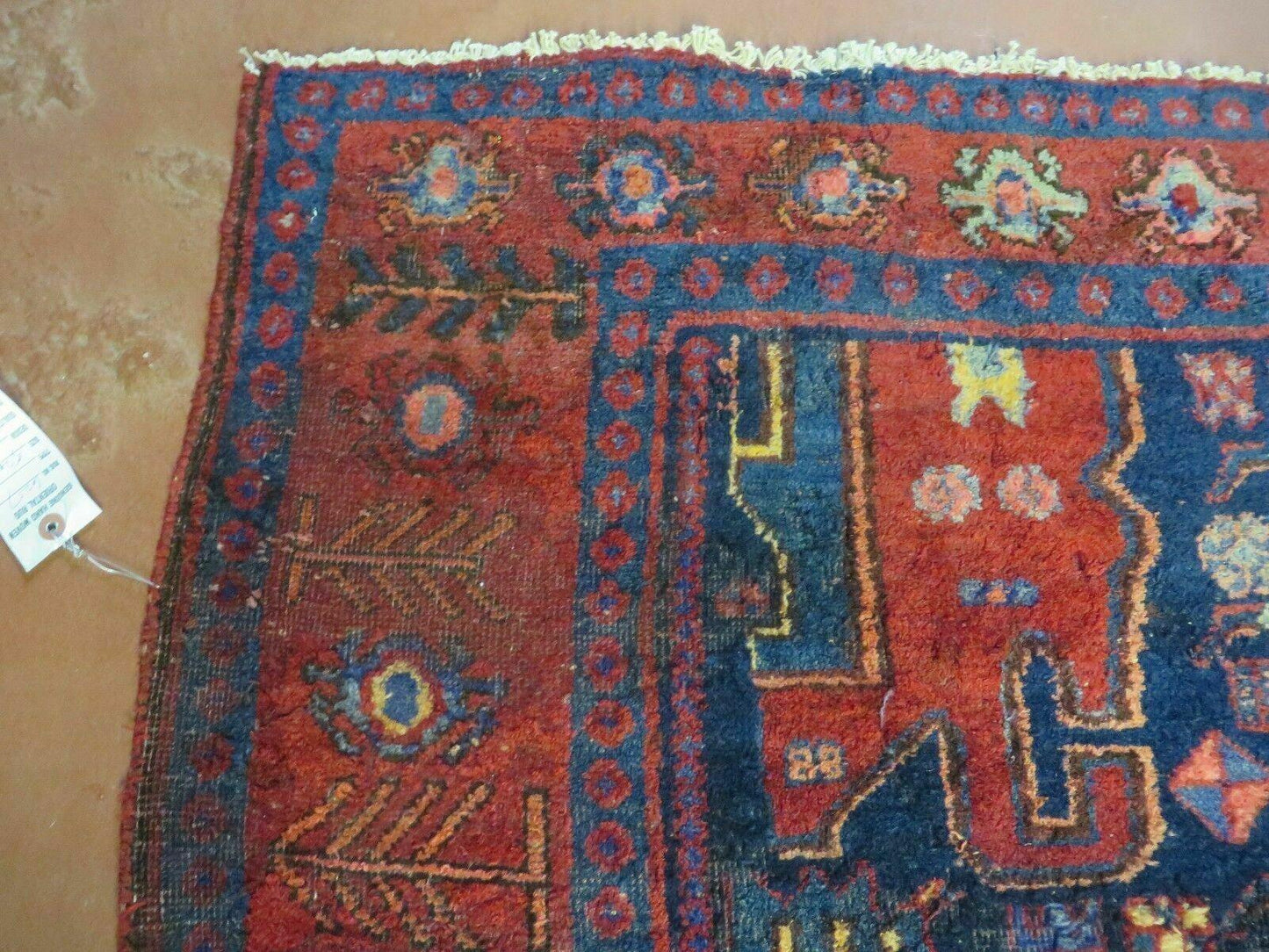 4' X 10' Antique Handmade Turkish Floral Tribal Oriental Wool Rug #627