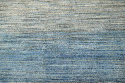 Multi Size Gray, Blue Hand Knotted Tibetan 100% Wool Modern & Contemporary Oriental Area Rug