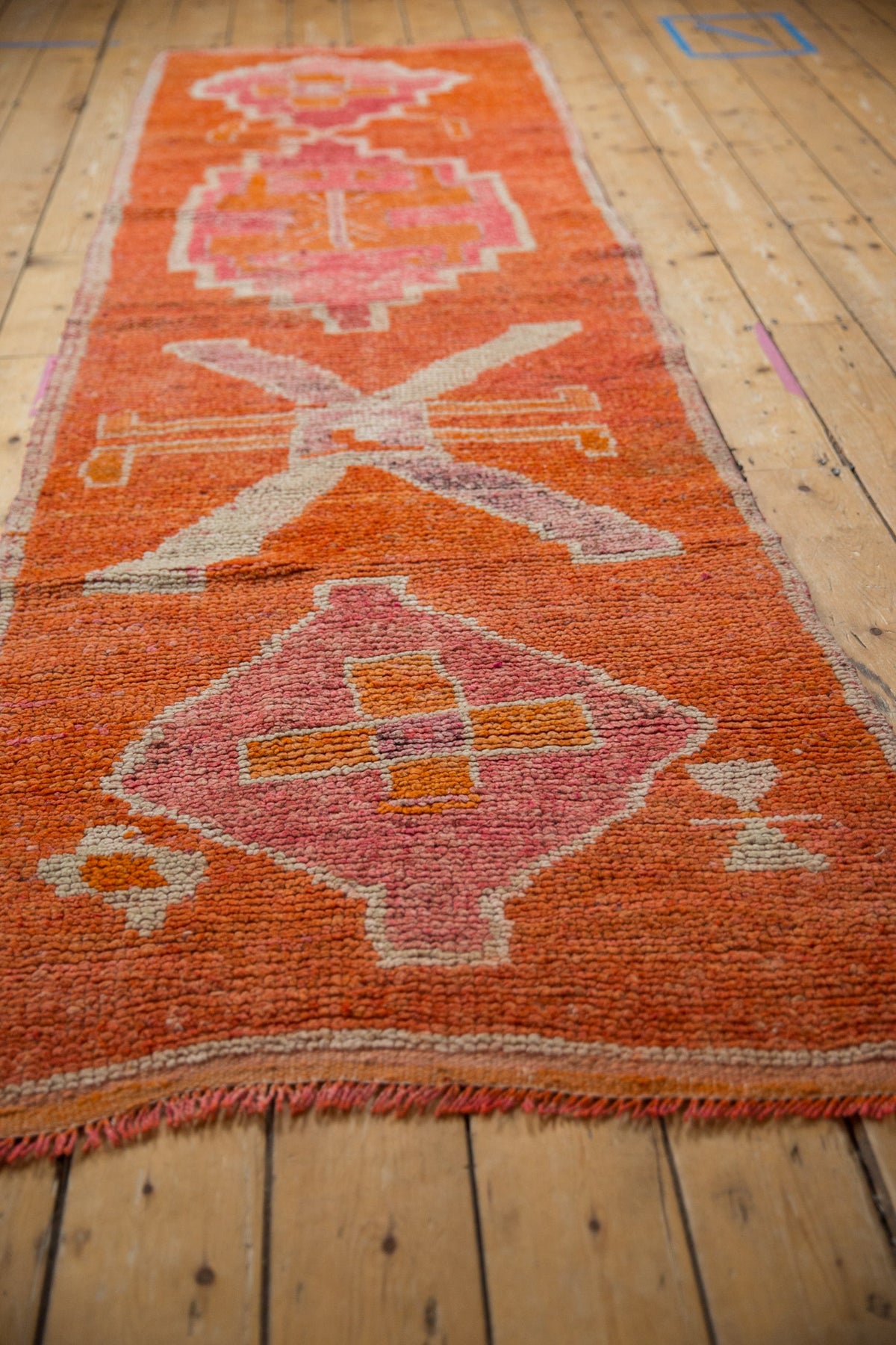 3x9.5 Vintage Distressed Kurd Rug Runner