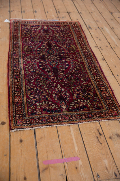 2.5x5 Vintage Fine American Sarouk Rug Runner