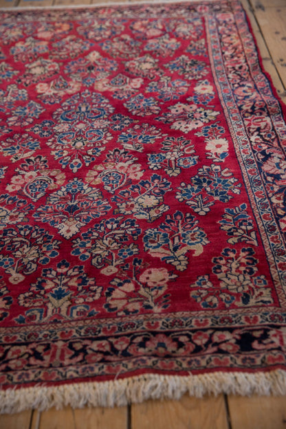 3.5x5 Vintage Fine German Sarouk Rug