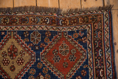 4x4.5 Antique Qashqai Square Rug
