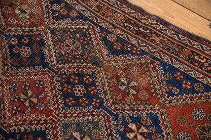 4x4.5 Antique Qashqai Square Rug