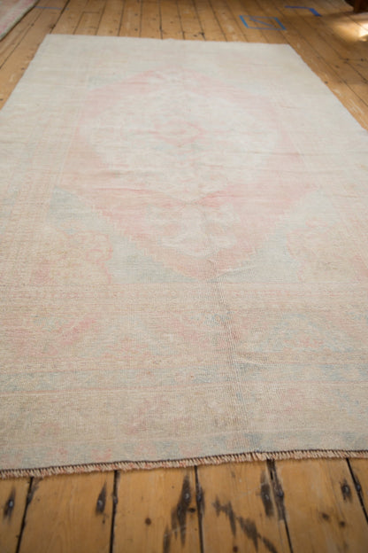 5x8.5 Vintage Distressed Oushak Carpet