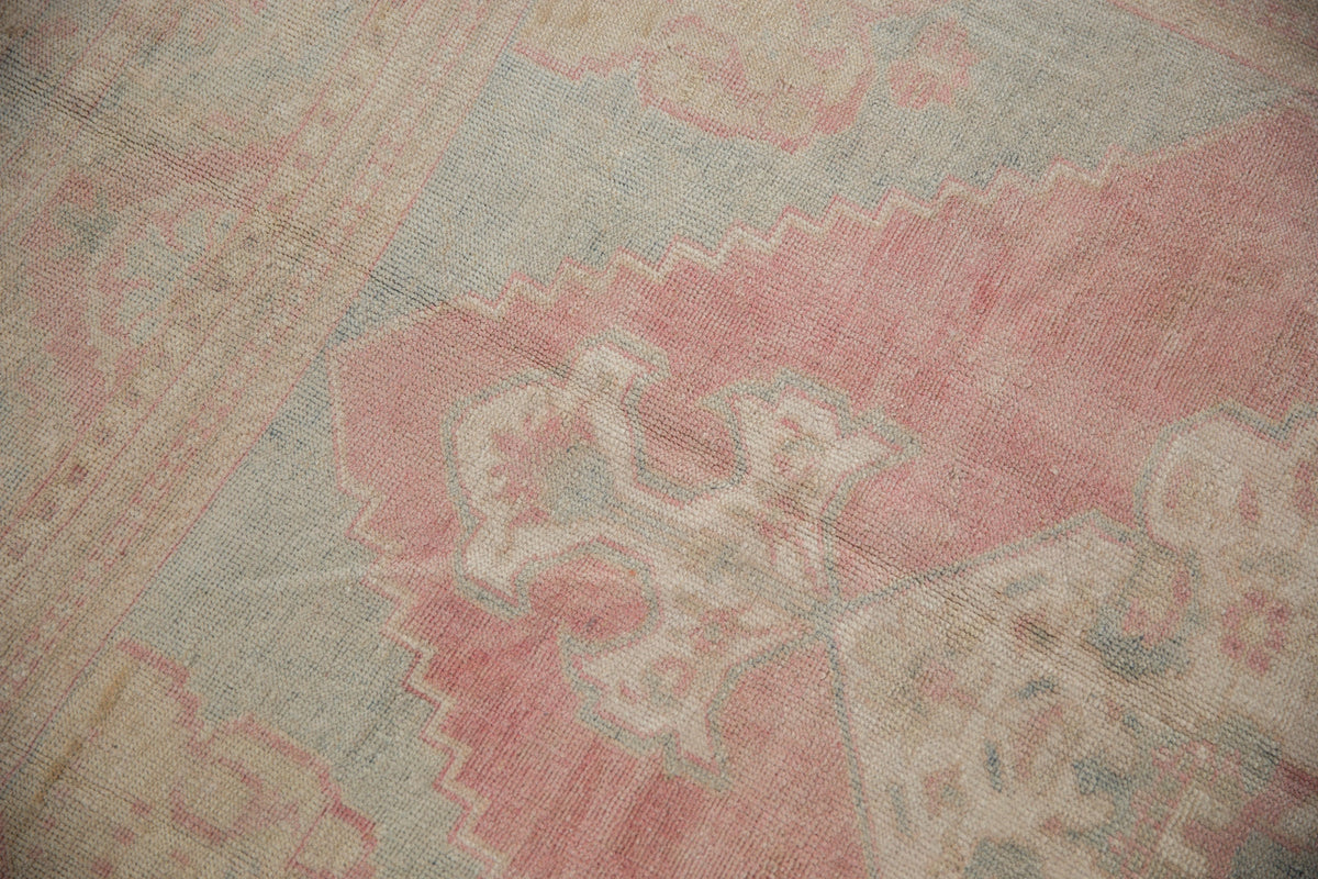 5x8.5 Vintage Distressed Oushak Carpet