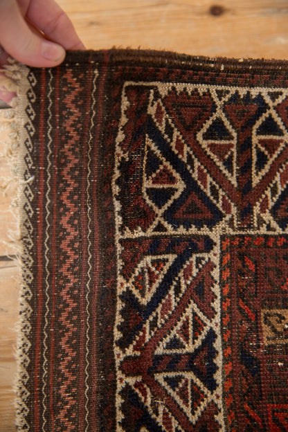 2x3.5 Antique Fine Belouch Rug