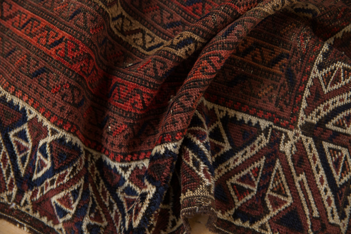2x3.5 Antique Fine Belouch Rug