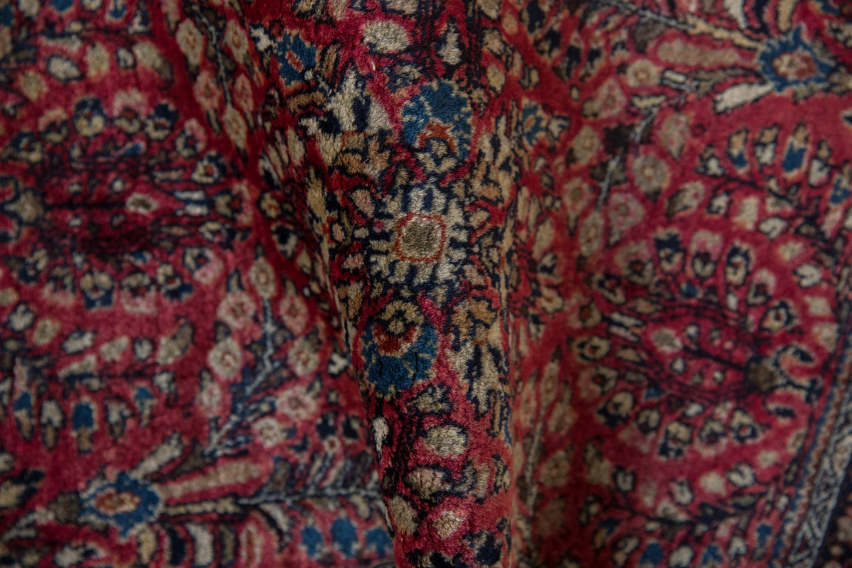 2x2.5 Vintage American Sarouk Square Rug Mat