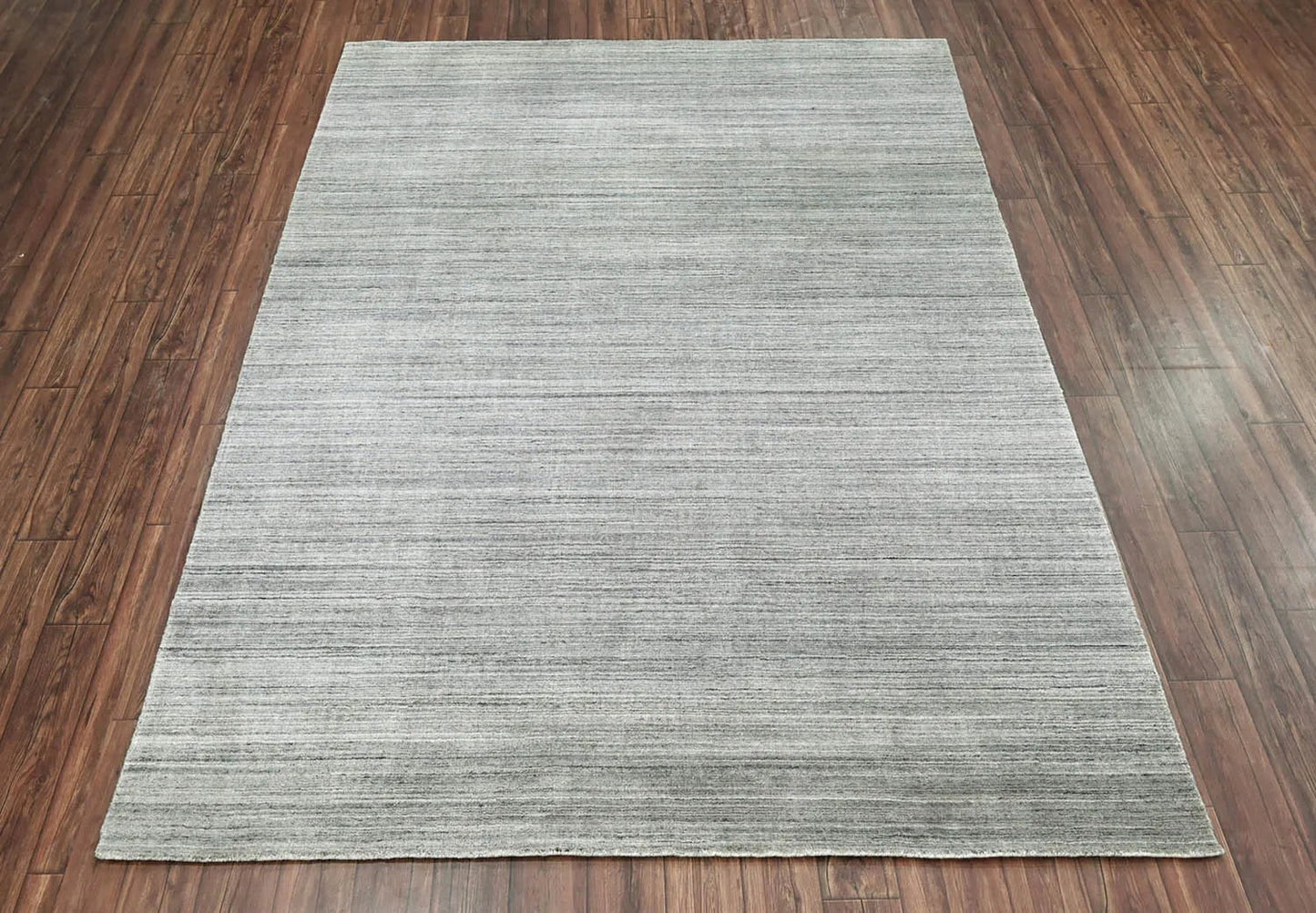 Multi Size Tone on Tone Gray Hand Knotted Tibetan Omre 100% Wool Modern & Contemporary Oriental Area Rug