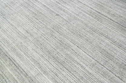Multi Size Tone on Tone Gray Hand Knotted Tibetan Omre 100% Wool Modern & Contemporary Oriental Area Rug