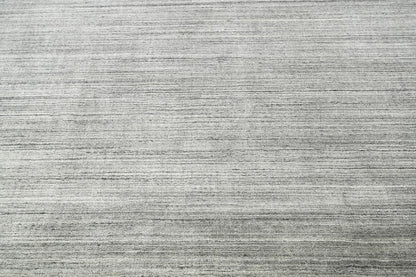 Multi Size Tone on Tone Gray Hand Knotted Tibetan Omre 100% Wool Modern & Contemporary Oriental Area Rug
