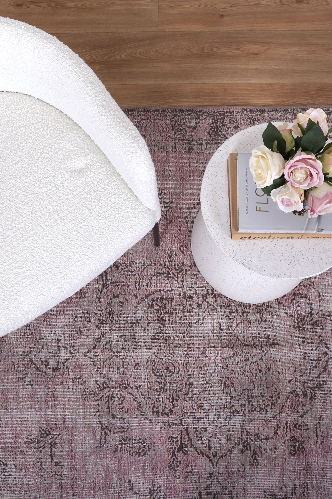 Germain Medallion Design in Pink Rug