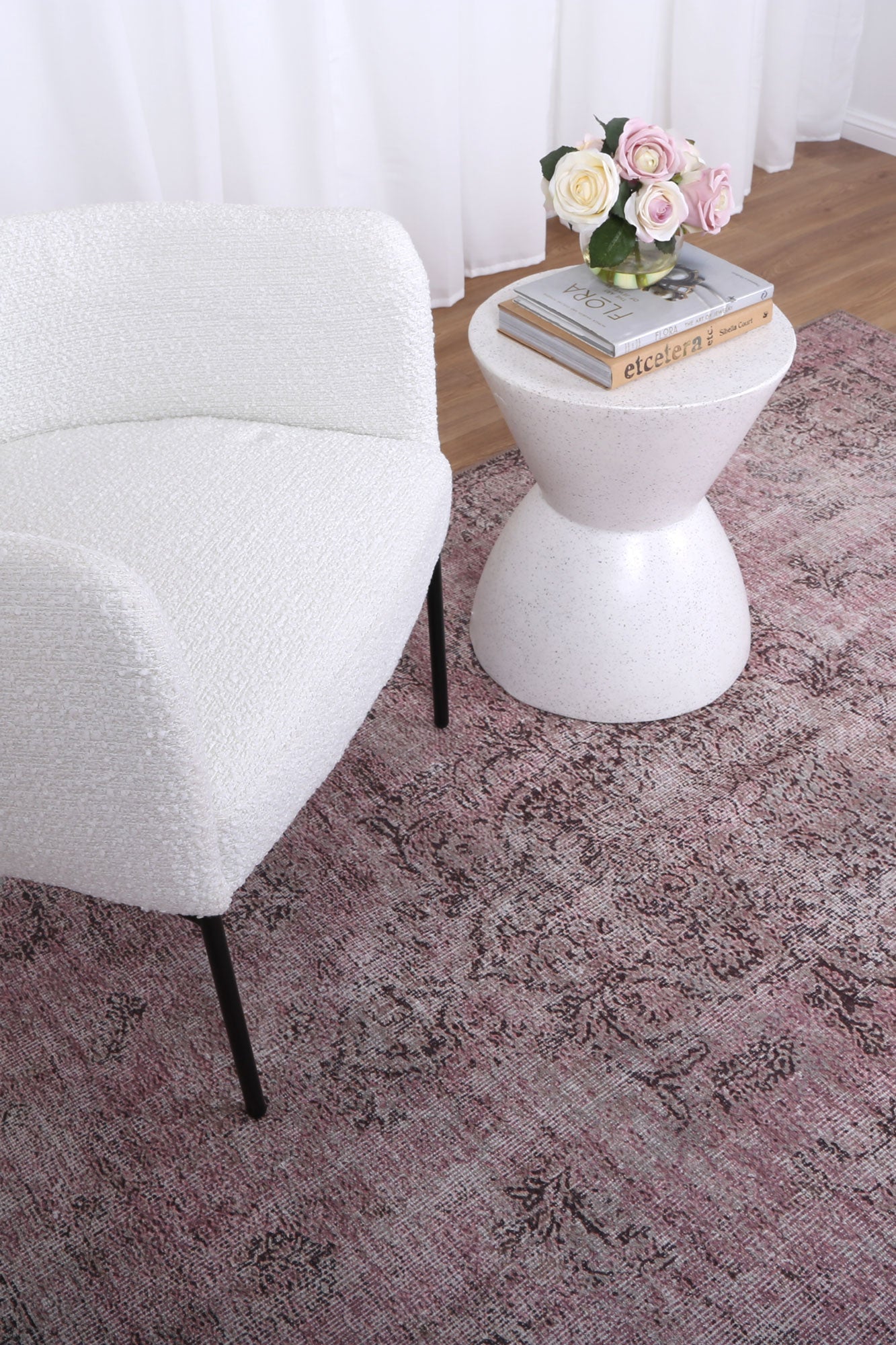 Germain Medallion Design in Pink Rug