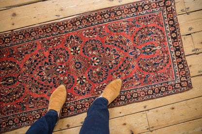 2x4.5 Vintage German Sarouk Rug Runner