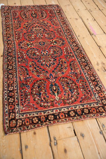 2x4.5 Vintage German Sarouk Rug Runner