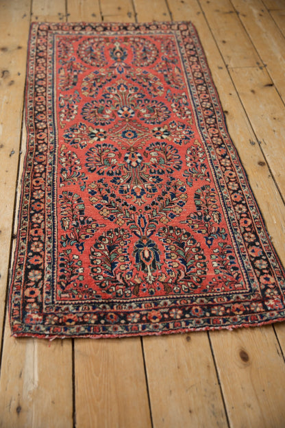 2x4.5 Vintage German Sarouk Rug Runner
