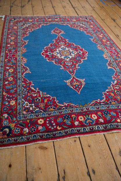 3.5x5.5 Vintage Fine Kashan Rug