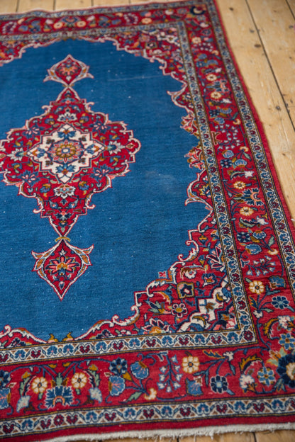 3.5x5.5 Vintage Fine Kashan Rug
