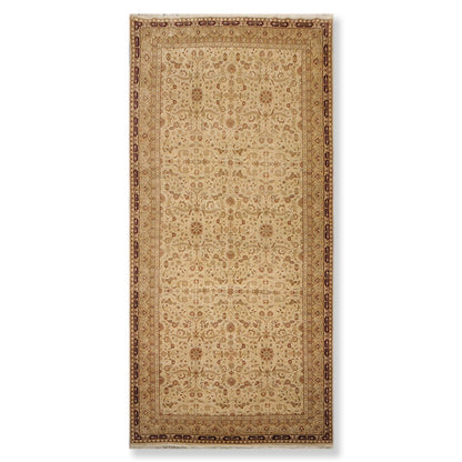 7’5" x 16’ Hand Knotted Palace Runner 150 KPSI Wool Oriental Area Rug Beige