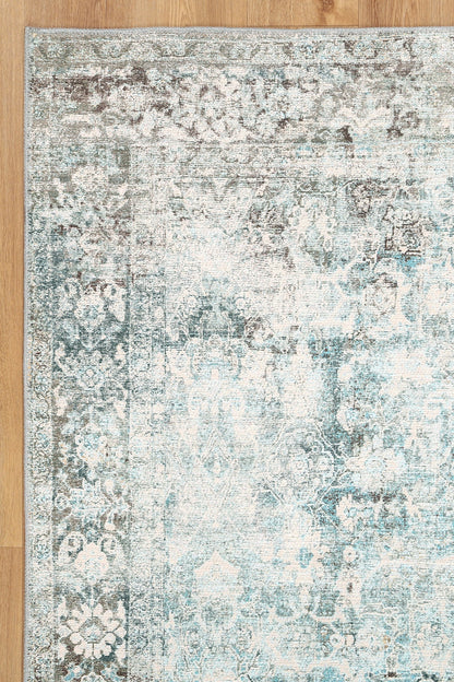 Rania Machine Washable in Blue Rug