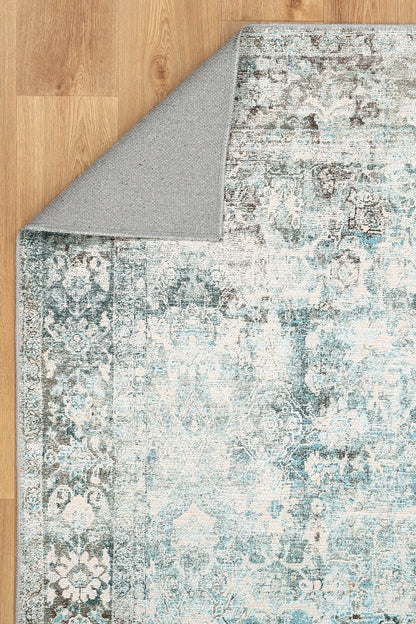 Rania Machine Washable in Blue Rug