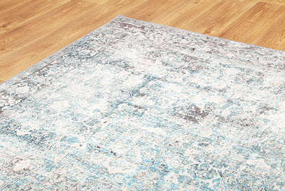 Rania Machine Washable in Blue Rug