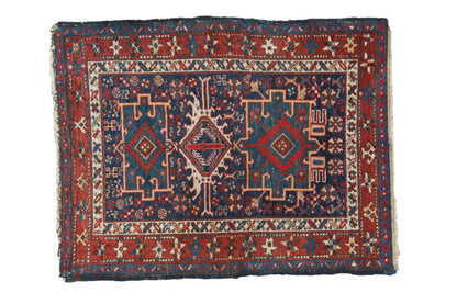 3.5x4.5 Vintage Karaja Square Rug