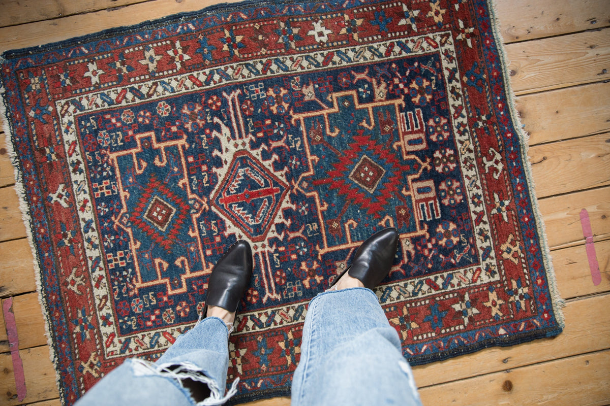 3.5x4.5 Vintage Karaja Square Rug
