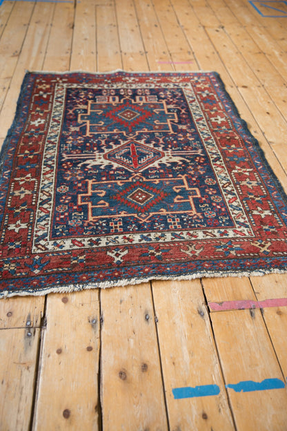3.5x4.5 Vintage Karaja Square Rug