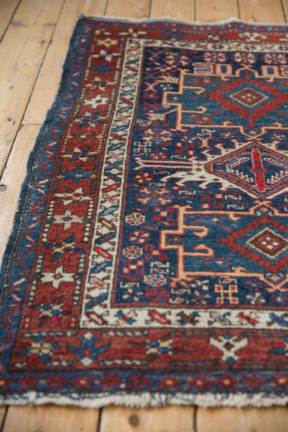 3.5x4.5 Vintage Karaja Square Rug