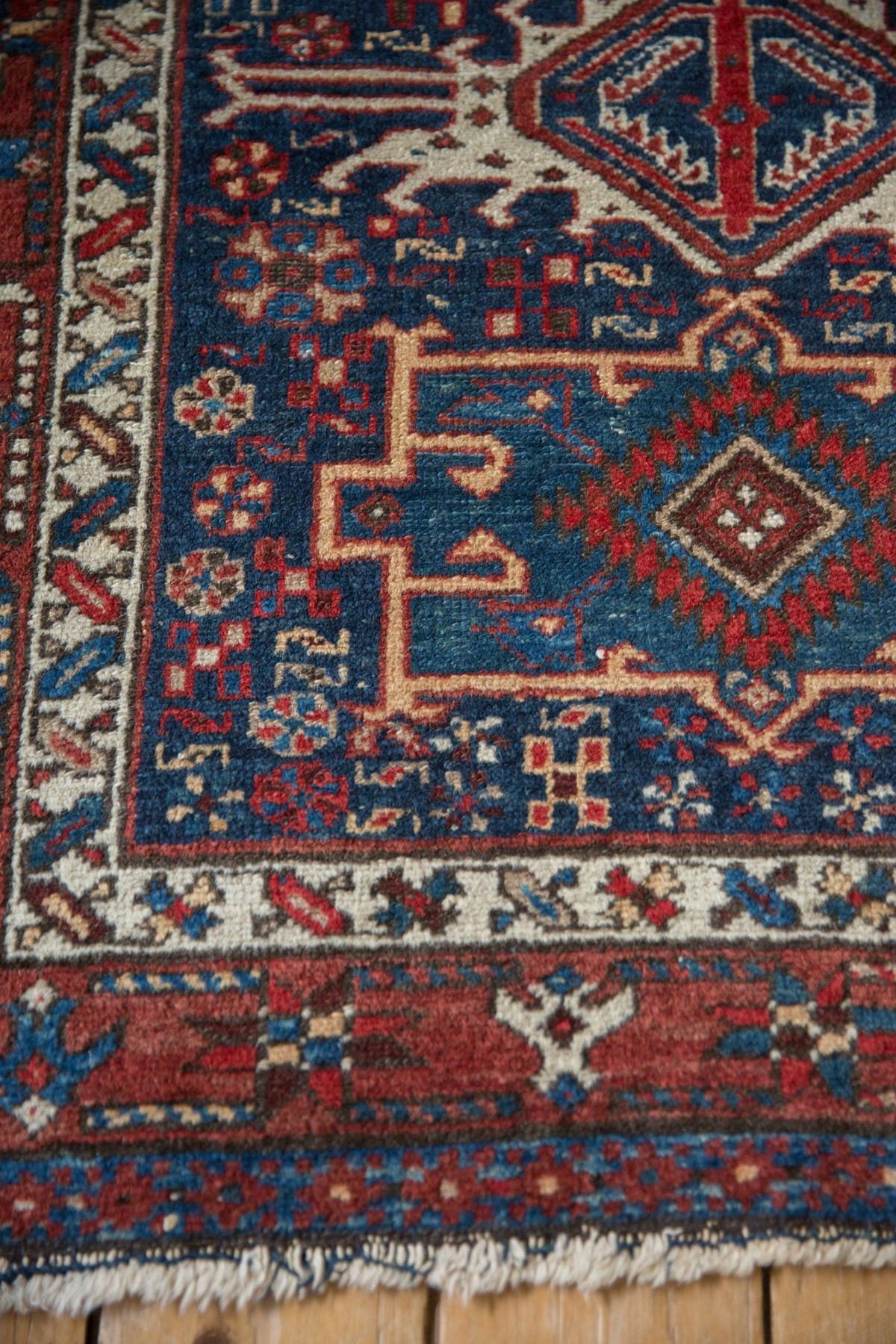 3.5x4.5 Vintage Karaja Square Rug
