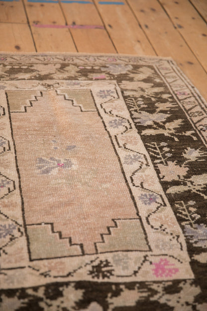 3x4 Vintage Distressed Oushak Square Rug
