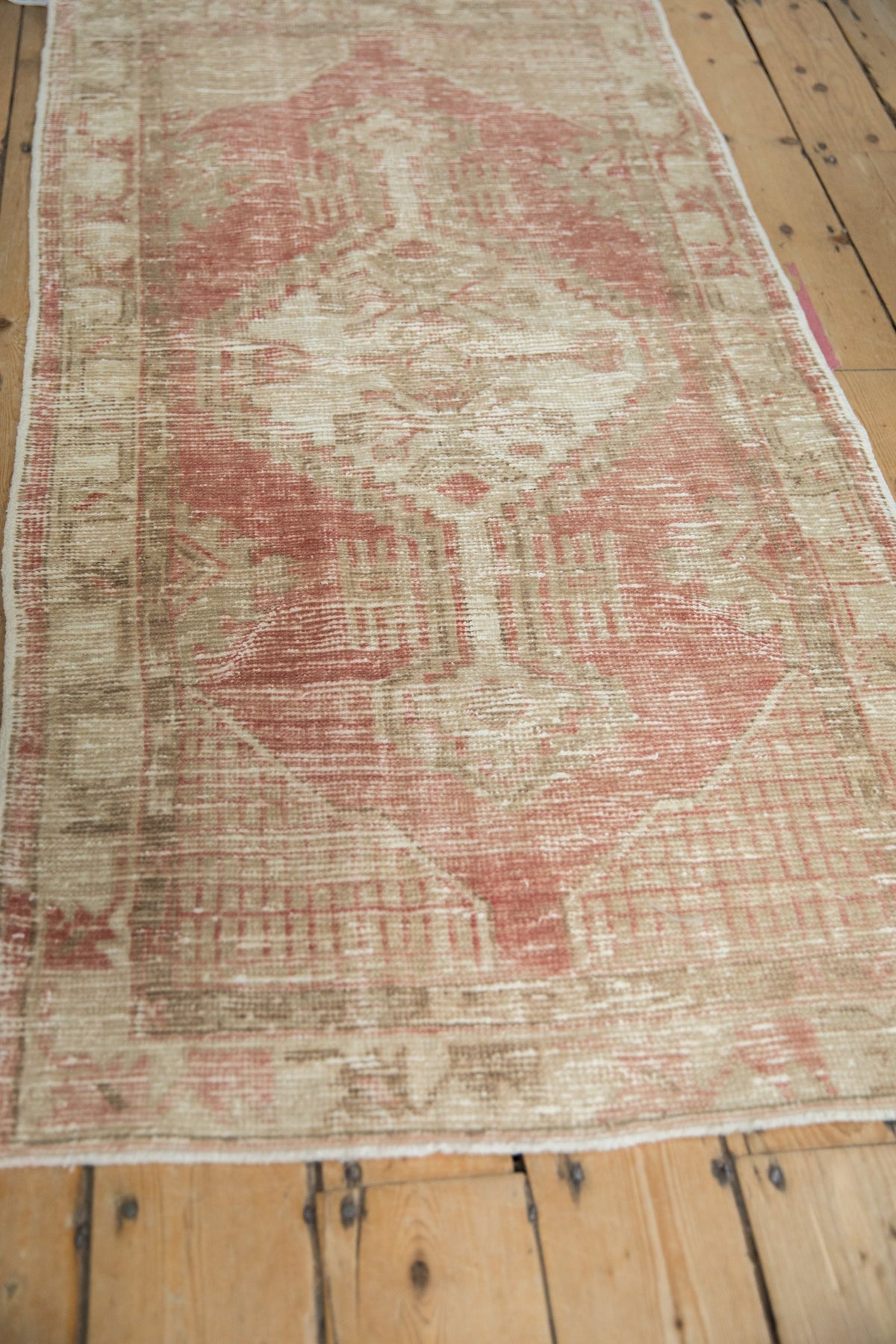 2.5x5.5 Vintage Distressed Oushak Rug Runner