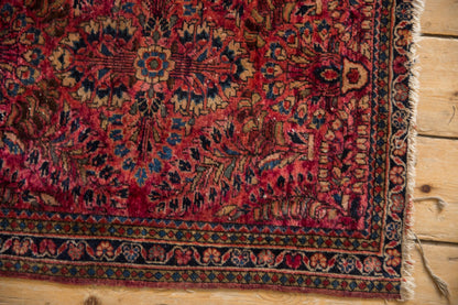 2x2.5 Vintage Fine American Sarouk Square Rug Mat