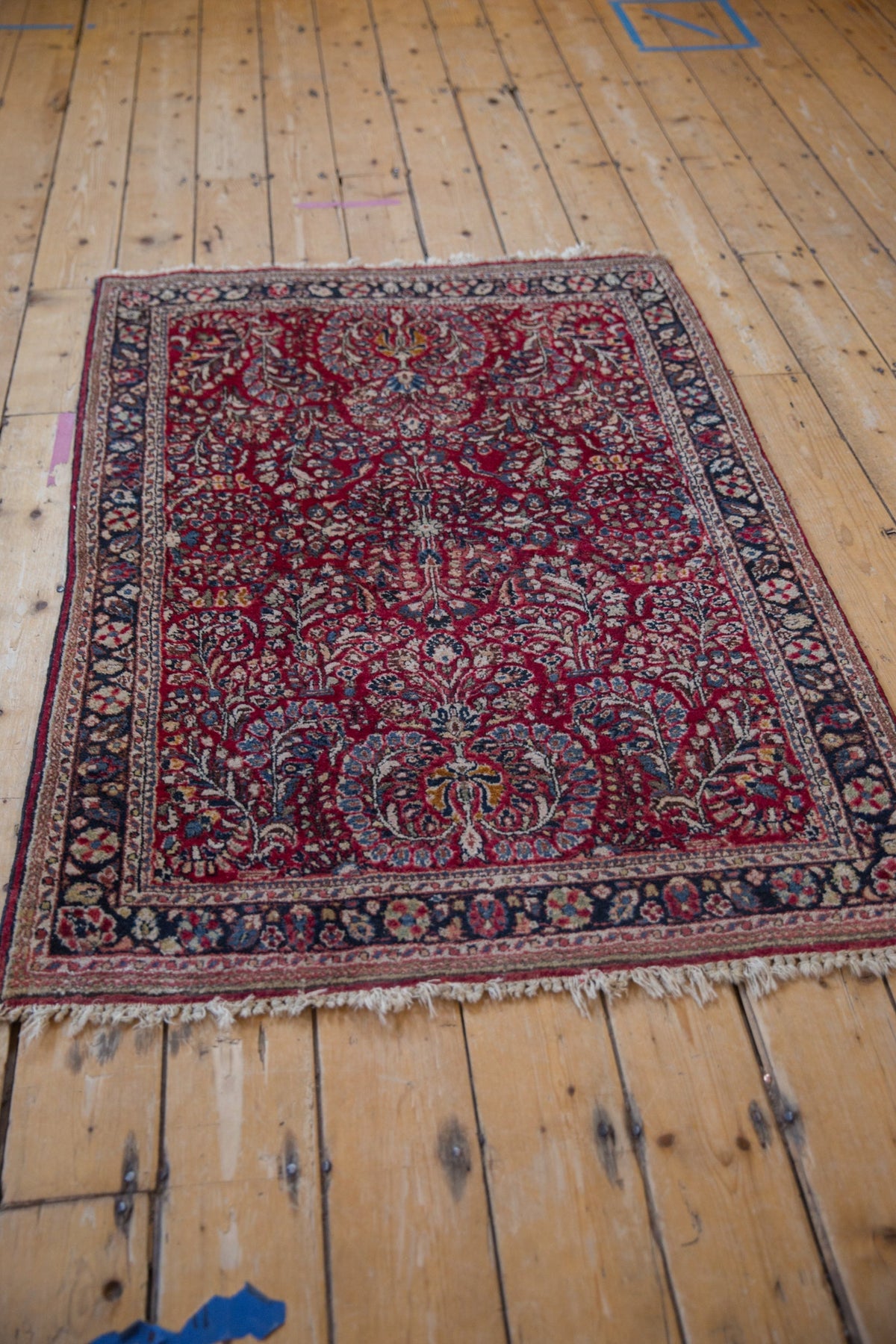 3.5x5 Vintage Sarouk Rug