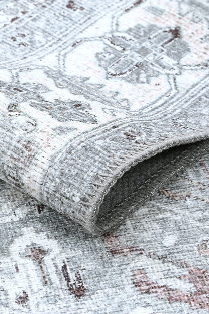 Florence Machine Washable in Grey Rug